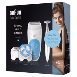 Braun Silk-épil 5 5-815 20 pince(s) Bleu, Blanc - Vue supplémentaire 4