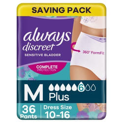 Always Discreet Plus sous-vêtement absorbant Femme 36 pièce(s)