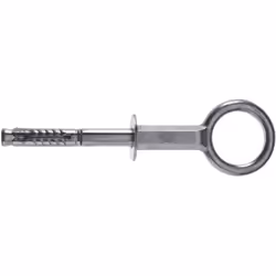 Boulon à œil en acier spécifique pour échafaudage, œillet intérieur 50 mm., prémonté sur goujon TAM 12