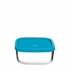 Bormioli Rocco 3.87870.MA2, Boîte, Carré, 0,75 L, Bleu, Transparent, Verre, Italie