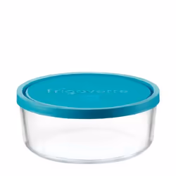 Bormioli Rocco 3.88450.MA1, Boîte, Rond, 1,25 L, Bleu, Transparent, Italie, 65 mm