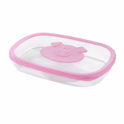 Snips Cold Meat Saver, Boîte, Rectangulaire, 1,5 L, Rose, Transparent, Polypropylène (PP), Caoutchouc, acrylonitile styrène ( ...