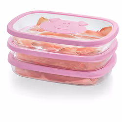 Snips Cold Meat Saver Rectangulaire Boîte 1,5 L Rose, Transparent 1 pièce(s)