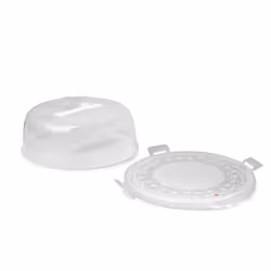 Snips 000583 boîte de rangement pour gâteau Rond Plastique Transparent, Blanc