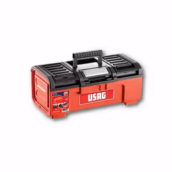 Usag 641 TA, Boîte à outils, Plastique, Noir, Rouge, Charnière, 394 mm, 220 mm