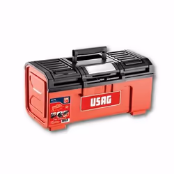 Usag 641 TB, Boîte à outils, Plastique, Noir, Rouge, Charnière, 486 mm, 266 mm
