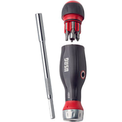Tournevis Combidrive Usag 333 K/SH8 6 embouts 1/4' Cliquet intégré