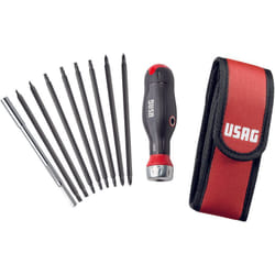Usag - Tournevis Combidrive 333 K/SB10 Coffret à cliquet intégré 10 inserts