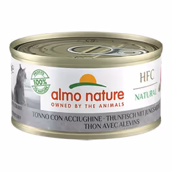 Almo Nature HFC Natural, Adulte, Toutes races, Thon, Poisson, 70 g, Pas de couleurs artificielles