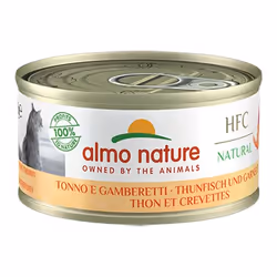 Almo Nature 8001154007572, Adulte, Toutes races, Crevettes, Thon, 70 g