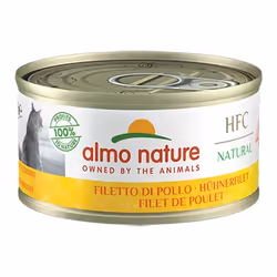 Almo Nature HFC Natural, Adulte, Toutes races, Poulet, 70 g, Pas de couleurs artificielles