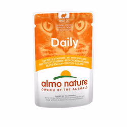 Almo Nature 8001154121957, Adulte, Toutes races, Poulet, Saumon, 70 g