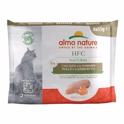 Almo Nature 5852, Adulte, Toutes races, Poulet, Crevettes, 330 g, Pas de couleurs artificielles