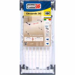 Gimi Dinamik 30 Séchoir à linge avec ailes repliables Bleu, Blanc