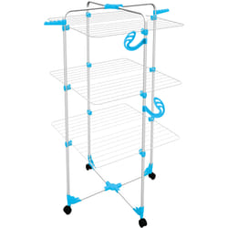 Gimi Modular 3 Color Séchoir sur pieds Bleu, Blanc