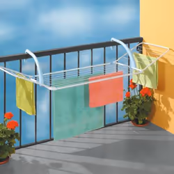 Gimi Brezza 200 Séchoir à linge à accrocher Bleu, Blanc