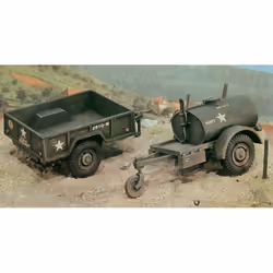 Italeri 250 gal.s Tank Trailer - M101 Cargo Trailer Kit de montage 1:35