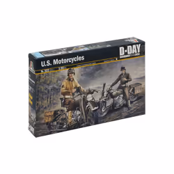 Italeri U.S. Motorcycles, Model de motocyclette, Kit de montage, 1:35, U.S. MOTORCYCLES, unisexe, Plastique