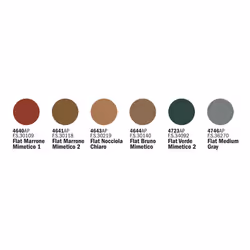 Italeri 437AP peinture acrylique 120 ml Beige, Marron, Vert, Gris Bouteille