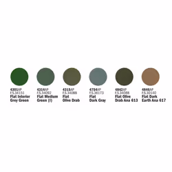 Italeri 438AP peinture acrylique 120 ml Vert, Gris, Olive Bouteille