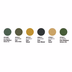 Italeri 440AP peinture acrylique 120 ml Vert, Fer, Olive, Jaune Bouteille