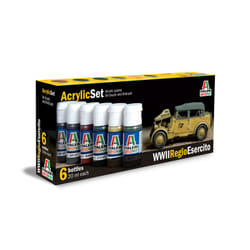 Italeri 441AP peinture acrylique 120 ml Marron, Vert, Gris, Olive, Taupe, Jaune Bouteille
