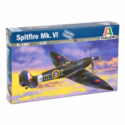 Italeri Spitfire Mk. VI, Kit de montage, 1:72, Spitfire Mk. VI, Second World War, Avion militaire, Royaume-Uni