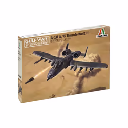 Italeri A-10 A/C Thunderbolt II, Modèle réduit d’aéronef à aile fixe, Kit de montage, 1:72, A-10 A/C Thunderbolt II, unisexe, ...
