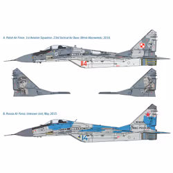Italeri MIG 29A "Fulcrum" Modèle réduit d’aéronef à aile fixe Kit de montage 1:72