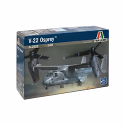 Italeri 2622, Modèle réduit de giravion, Kit de montage, 1:48, V-22 OSPREY, Avion cargo, Gris, Multicolore