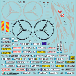 Italeri Mercedes Benz Actros MP4 Gigaspace Modèle de camion/remorque Kit de montage 1:24