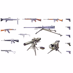 Italeri Modern Light Weapon Set pièce pour modèle à l'échelle et accessoires Ensemble d'armes