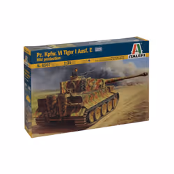 Italeri Pz.Kpfw.VI Tiger I Ausf.E mid production, Tank model, Kit de montage, 1:35, Tiger I, unisexe, Plastique