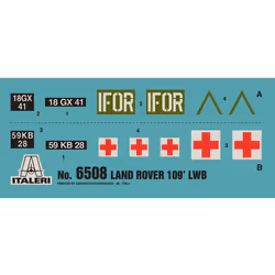Italeri Land Rover 109’ LWB Military car model Kit de montage 1:35