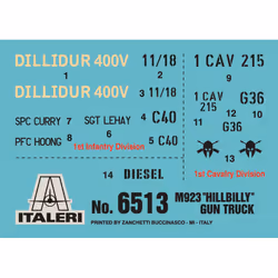 Italeri M923 Military truck model Kit de montage 1:35