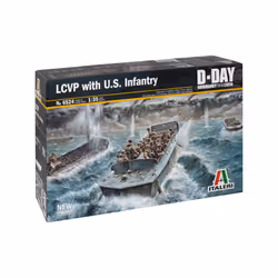 Italeri LCVP with U.S. INFANTRY, Sailing boat model, Kit de montage, 1:35, LCVP, unisexe, Plastique