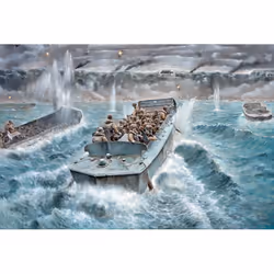Italeri LCVP with U.S. INFANTRY Sailing boat model Kit de montage 1:35