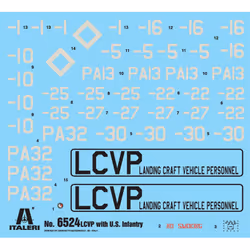Italeri LCVP with U.S. INFANTRY Sailing boat model Kit de montage 1:35