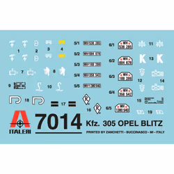 Italeri OPEL BLITZ Military car model Kit de montage 1:72