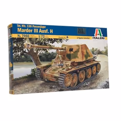 Italeri SD.KFZ.PANZERJ.MARDER III AUSF.H, Tank model, Kit de montage, 1:72, SD.KFZ.PANZERJ.MARDER III AUSF.H, unisexe, Plasti ...