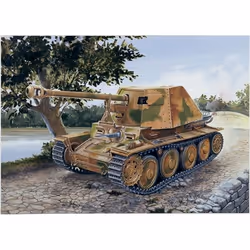 Italeri SD.KFZ.PANZERJ.MARDER III AUSF.H Tank model Kit de montage 1:72