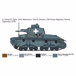 Italeri Pz. Kpfw. 35(t) Tank model Kit de montage 1:72