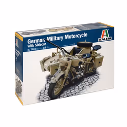 Italeri 7403, Military motorcycle model, Kit de montage, 1:9, German Military Motorcycle, unisexe, Plastique