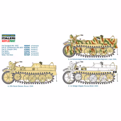 Italeri KETTENKRAD Military motorcycle model Kit de montage 1:9