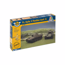 Italeri PZ. KPFW. V PANTHER AUSF.G, Tank model, Kit de montage, 1:72, PZ. KPFW. V PANTHER AUSF.G, WWII, Multicolore