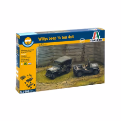 Italeri 7506, Military car model, Kit de montage, 1:72, Kaki, Multicolore, États-Unis d'Amérique, Modèle réduit de véhicule m ...