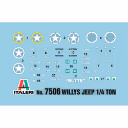 Italeri 7506 Military car model Kit de montage 1:72