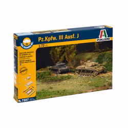 Italeri PZ. KPFW. III, Tank model, Kit de montage, 1:72, PZ. KPFW. III, unisexe, Plastique