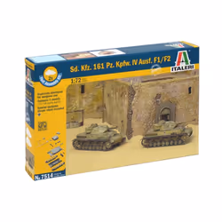 Italeri SD. KFZ. 161 PZ. KPFW. IV AUSF.F1/F2, Tank model, Kit de montage, 1:72, SD. KFZ. 161 PZ. KPFW. IV AUSF.F1/F2, unisexe ...