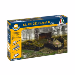Italeri Sd.Kfz. 251/1 Ausf. C, Armored fighting vehicle model, Kit de montage, 1:72, Sd.Kfz. 251/1 Ausf. C, unisexe, Plastiqu ...